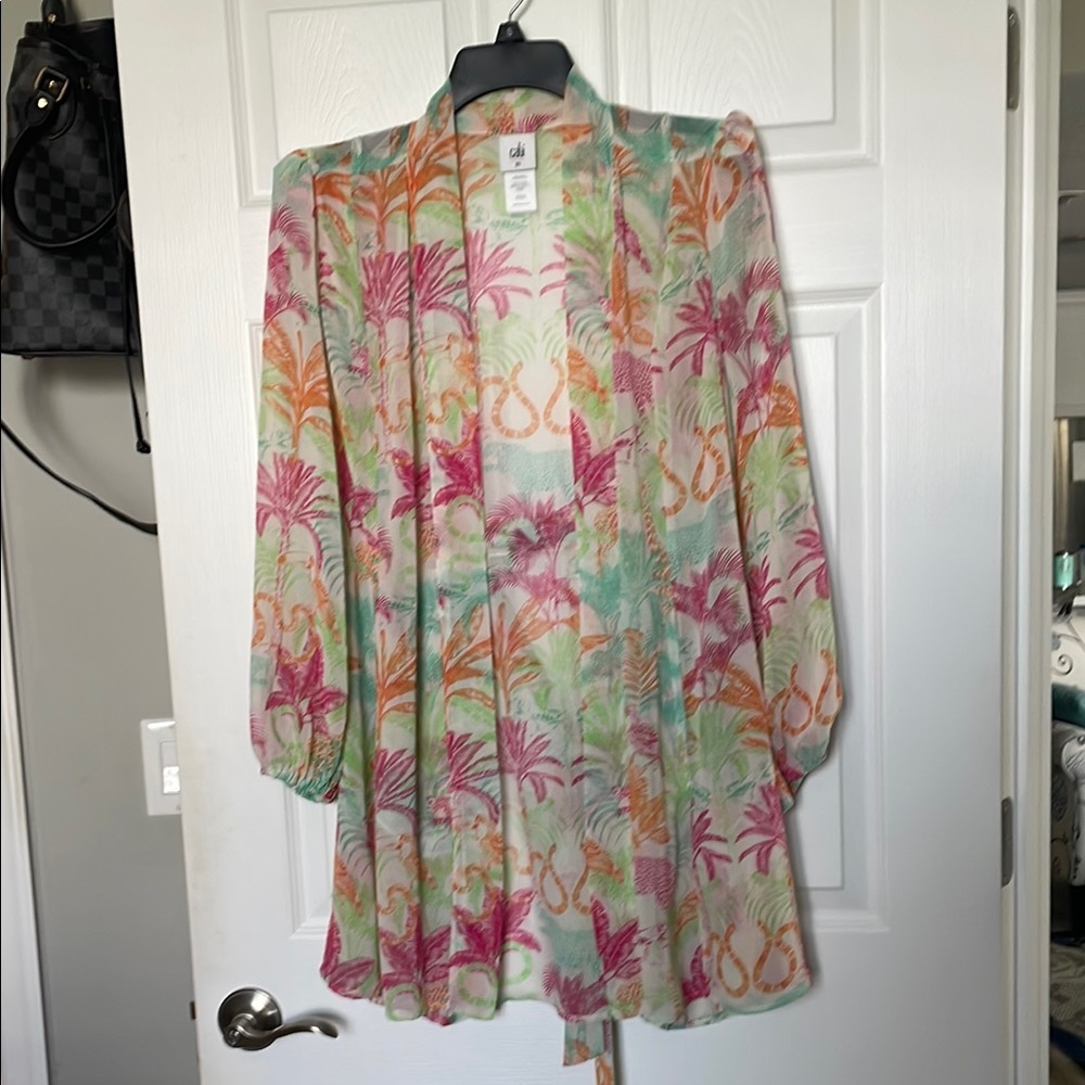 CAbi Multicolor Tropical Kimono